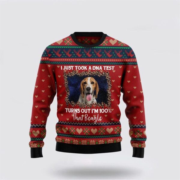 Beagle Dog Christmas Sweater 3D