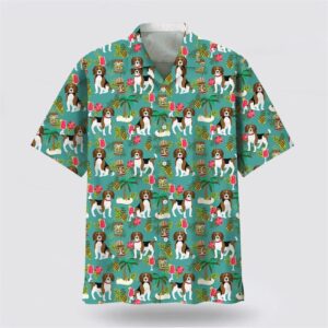 Beagle Hawaiian Beach Hawaiian Shirt