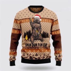 Bear Camping Christmas Ugly Christmas Sweater