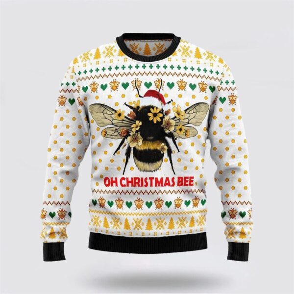 Bee Merry Christmas Ugly Christmas Sweater Gift