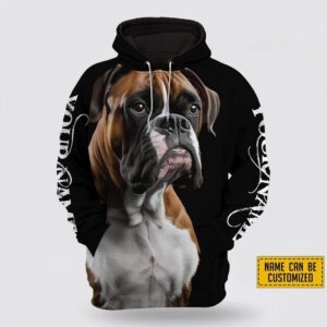 Personalized Name Boxer All Over Print Hoodie Shirt